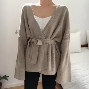 Knitted Wrap Cardigan