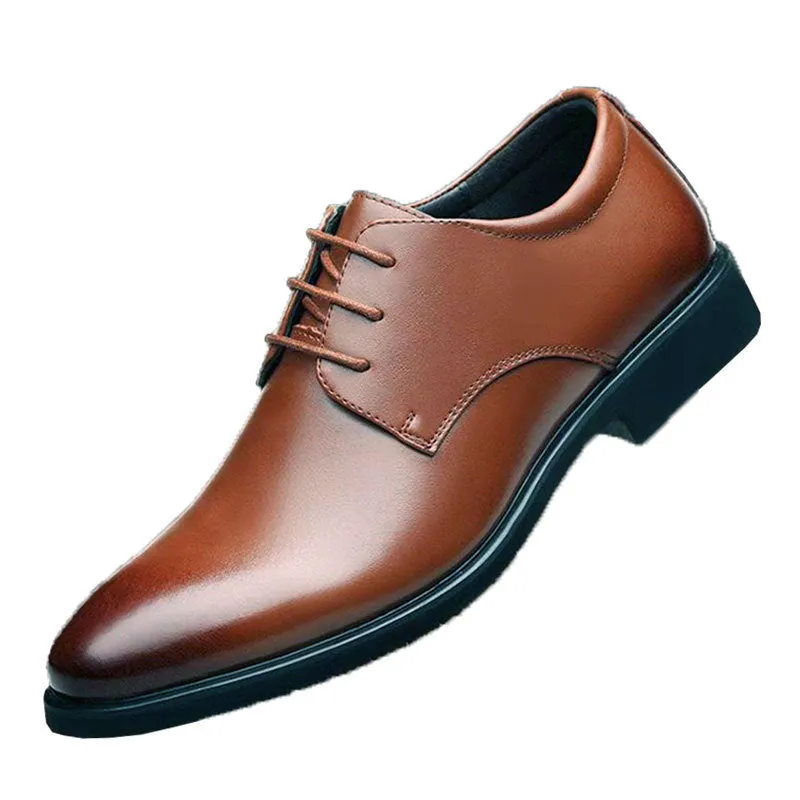 Men Leather Shoes Casual Top Quality Oxfords Men Genuine Leather Dress Shoes Business Formal Shoes