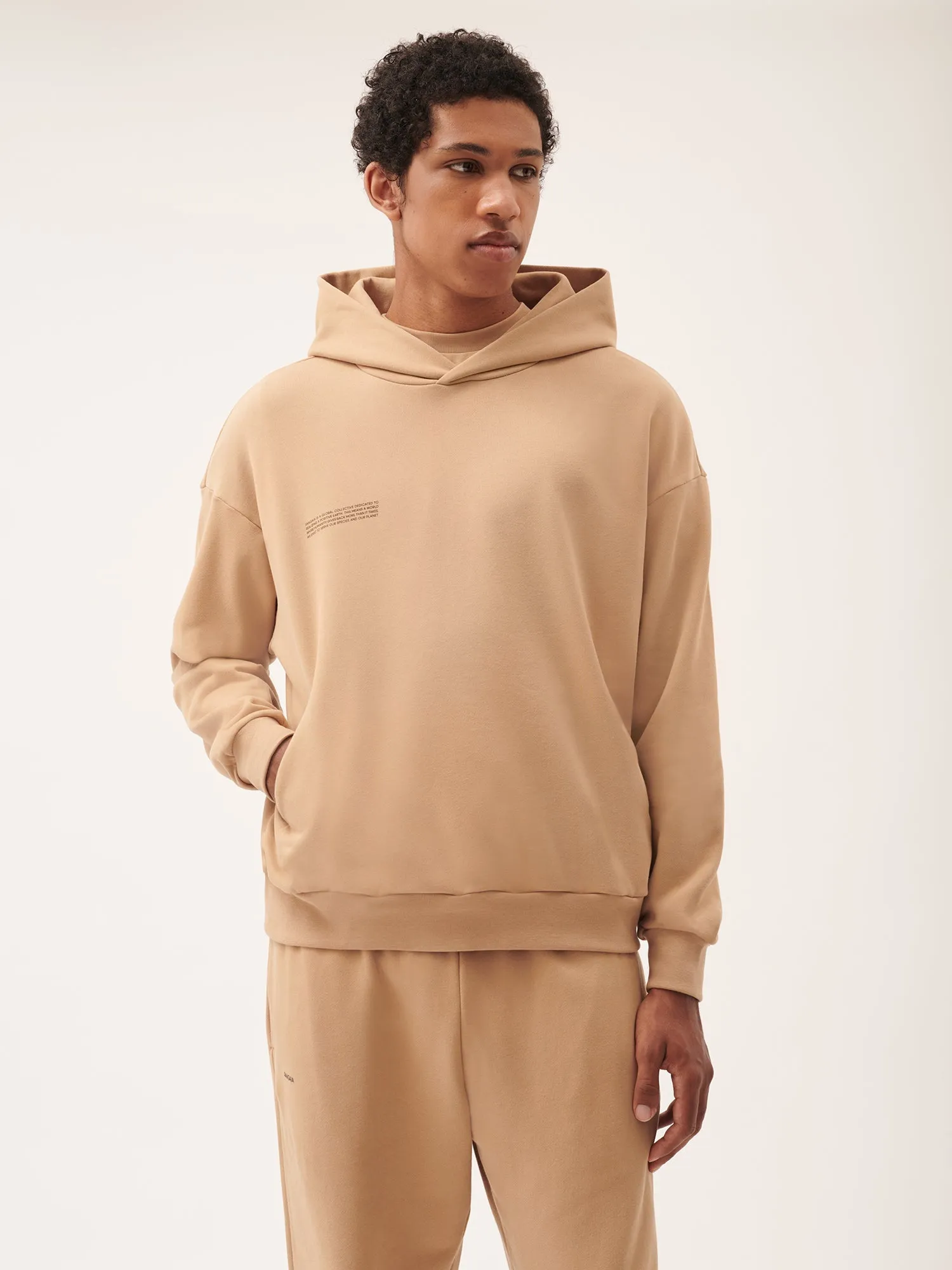 Mens 365 Midweight Hoodie—desert camel