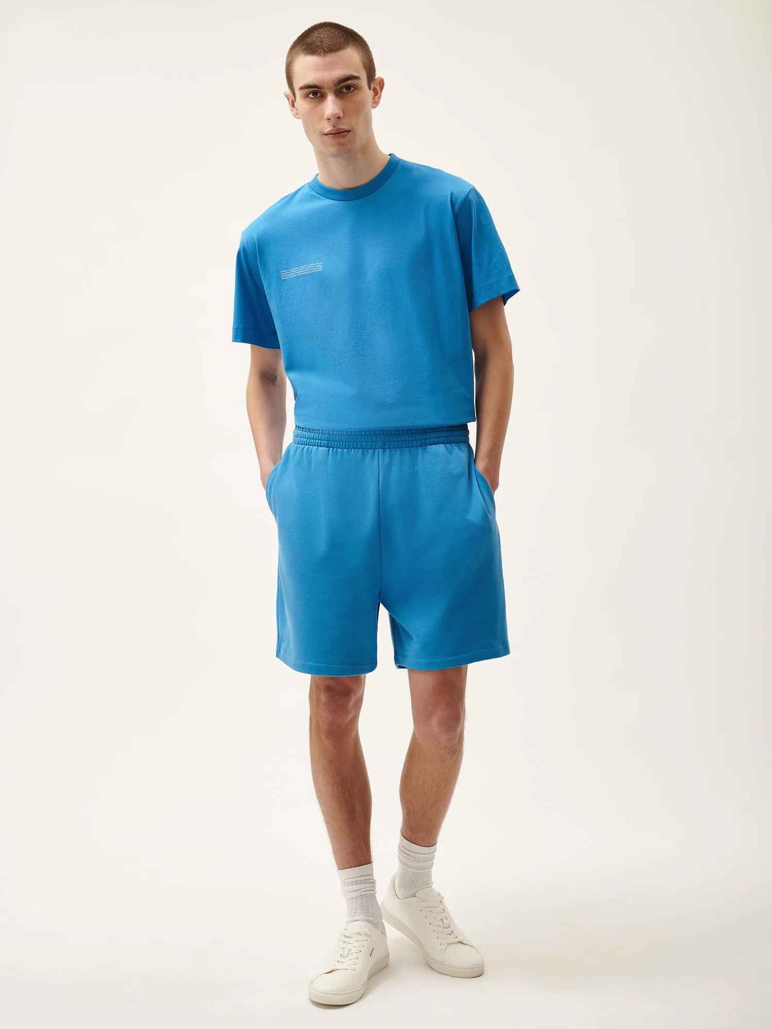 Mens 365 T-shirt and Shorts Bundle—Geyser Blue