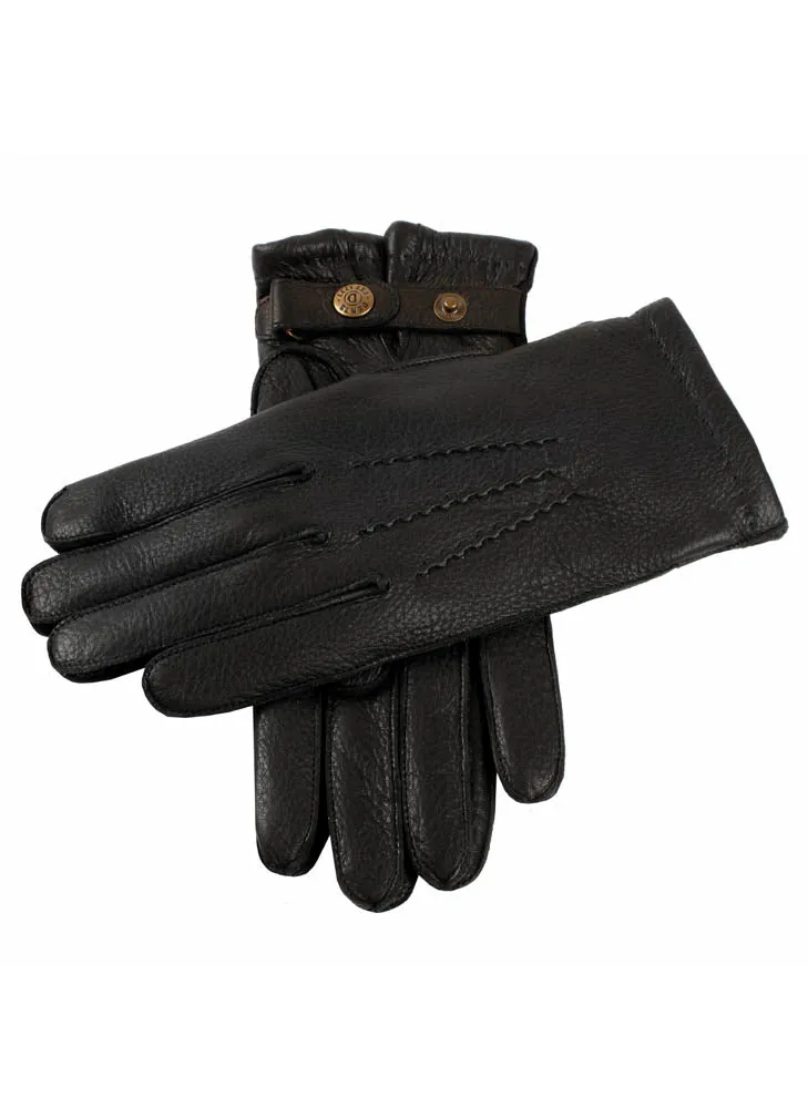 Men's Cashmere Lined Deerskin Leather Gloves