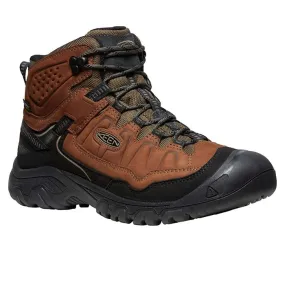 Mens Keen Targhee IV Mid WP in Bison/Black