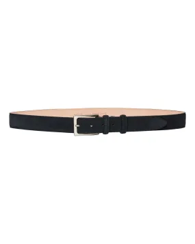 Men's Suede Belt Navy Blue