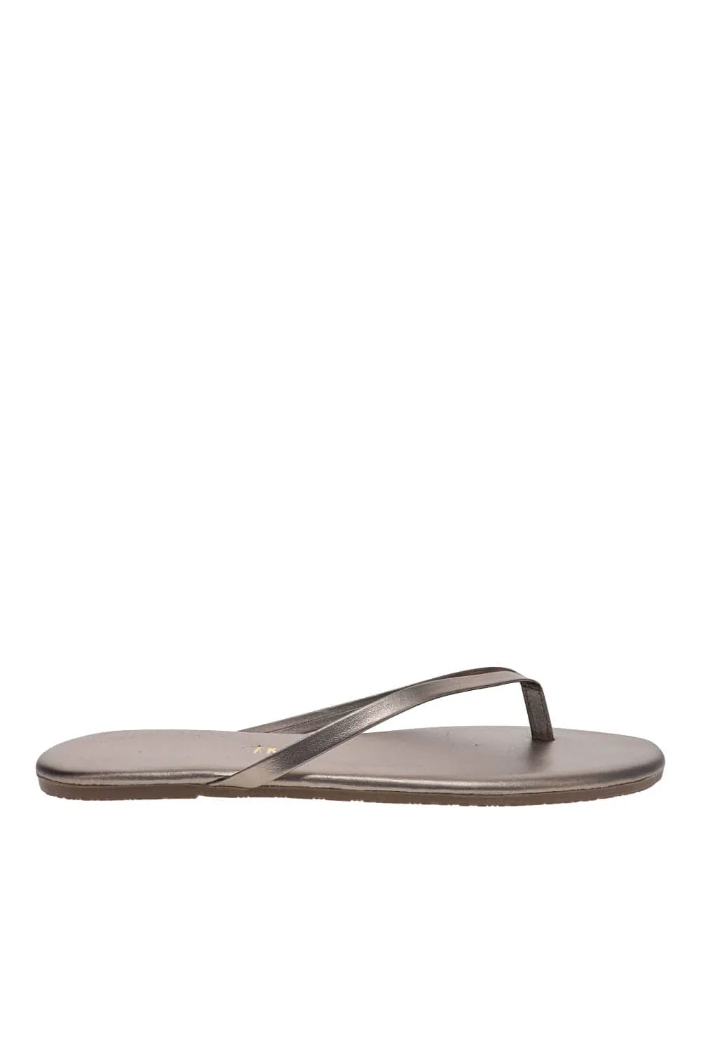 Metallics Frosty Grey Leather Sandals