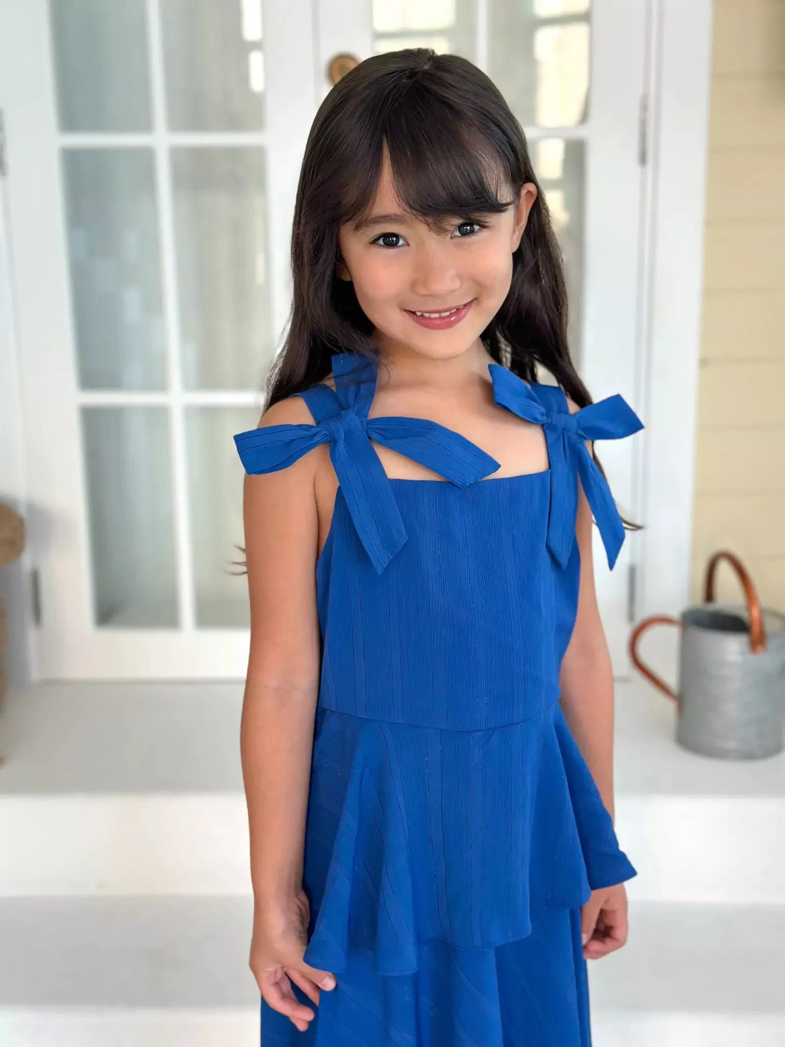 Mini Imperial Blue Long Dress