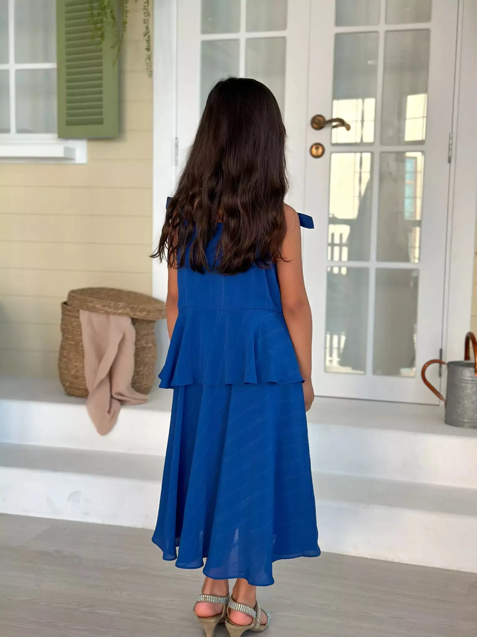 Mini Imperial Blue Long Dress