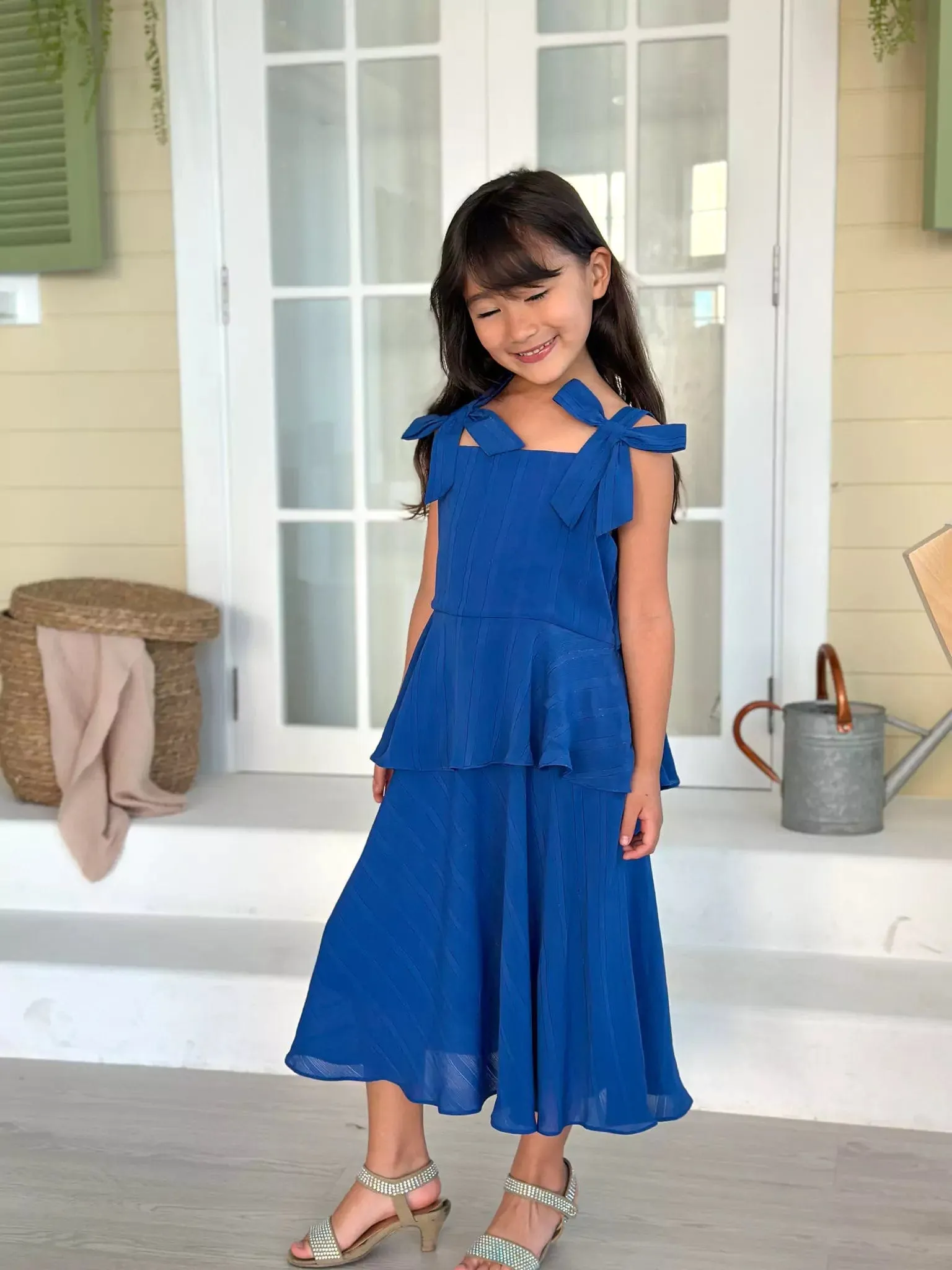 Mini Imperial Blue Long Dress