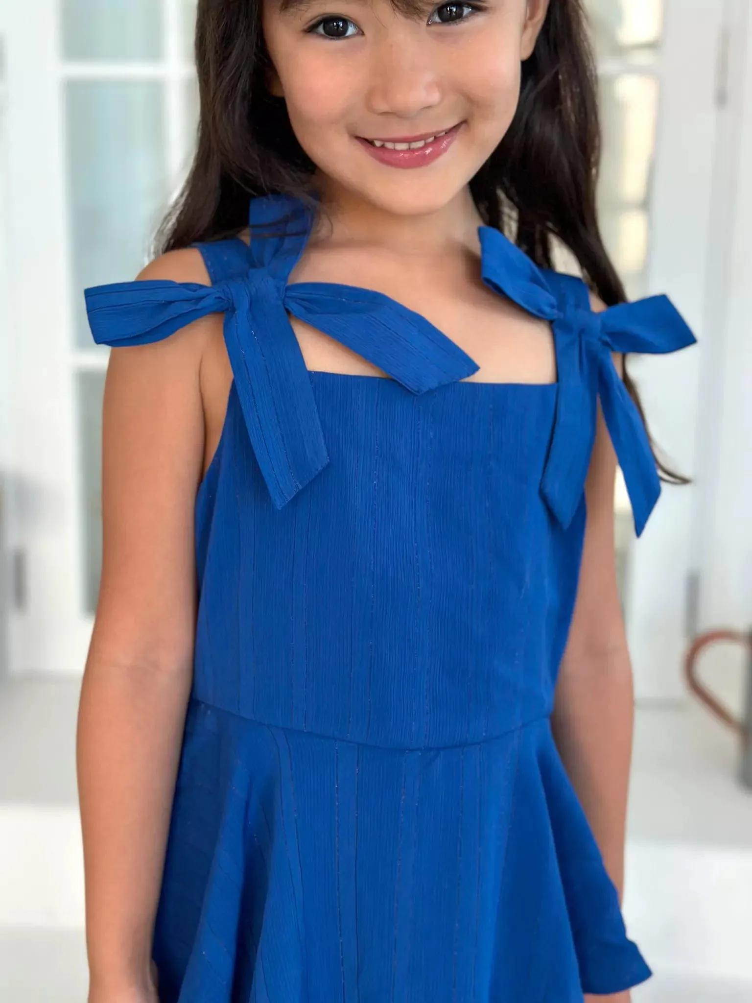 Mini Imperial Blue Long Dress