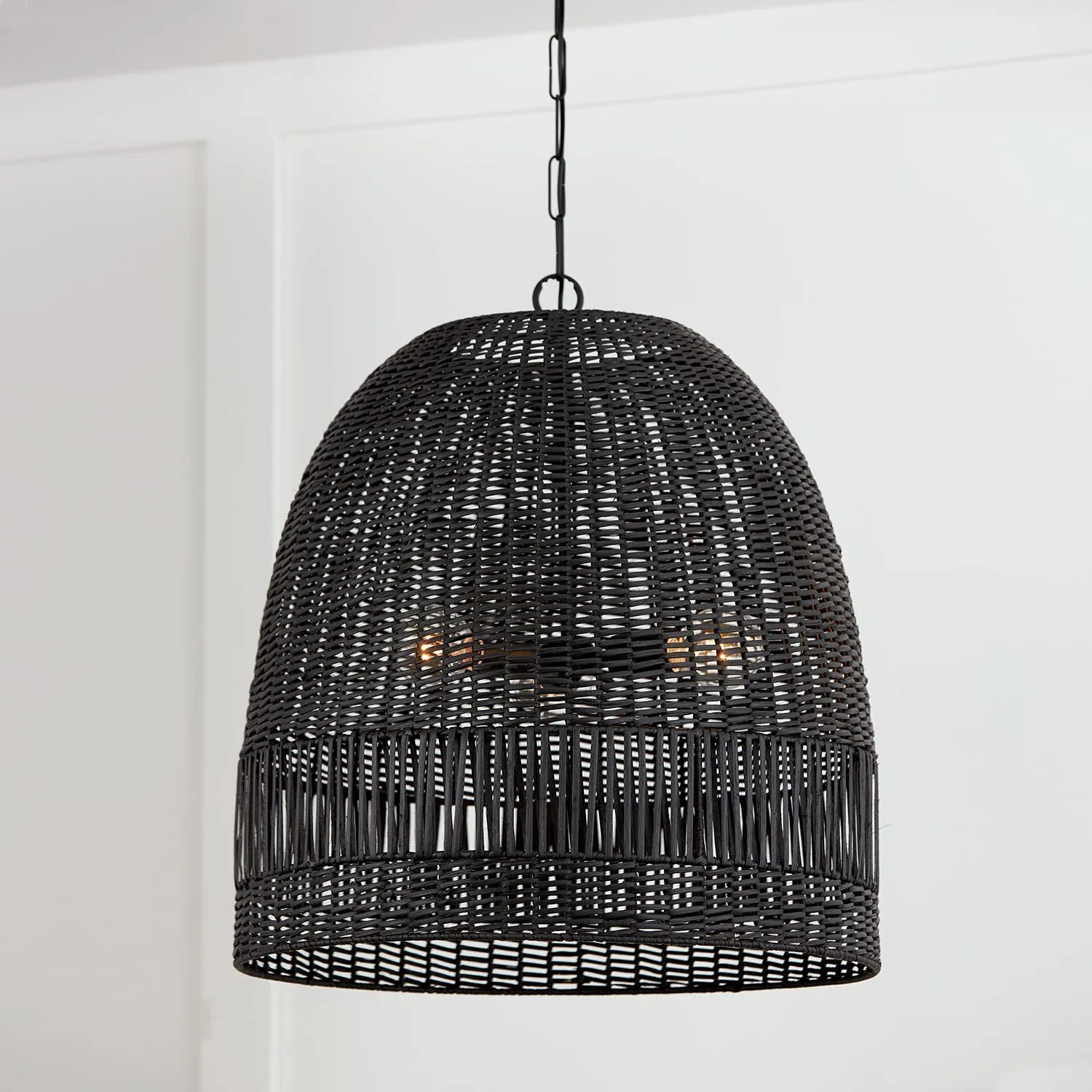 Naomi 3 Light Pendant - Large - Matte Black