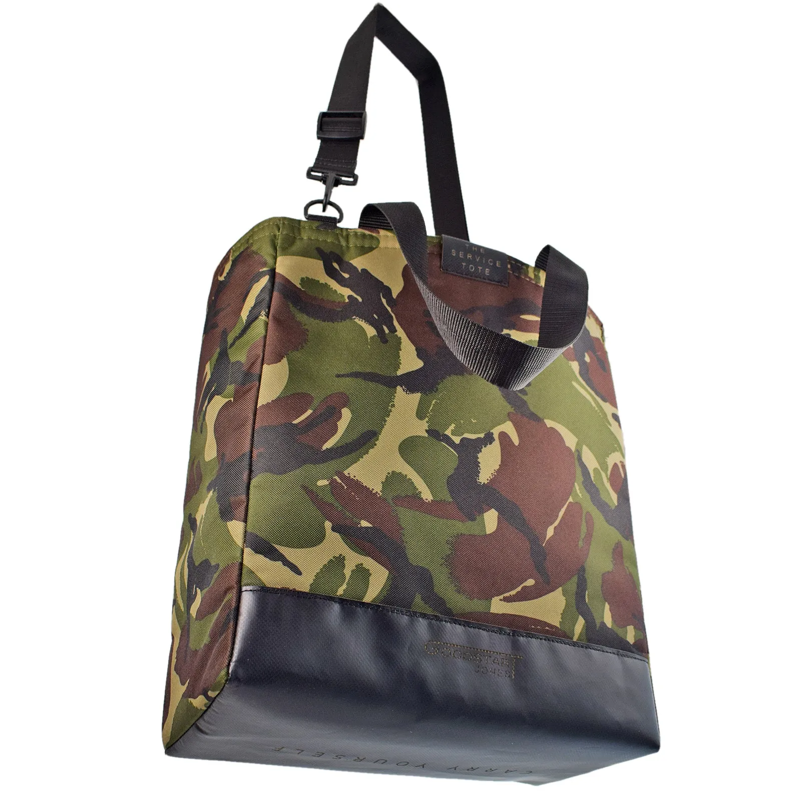 Padded SERVICE Tote Bag | CAMO GREEN