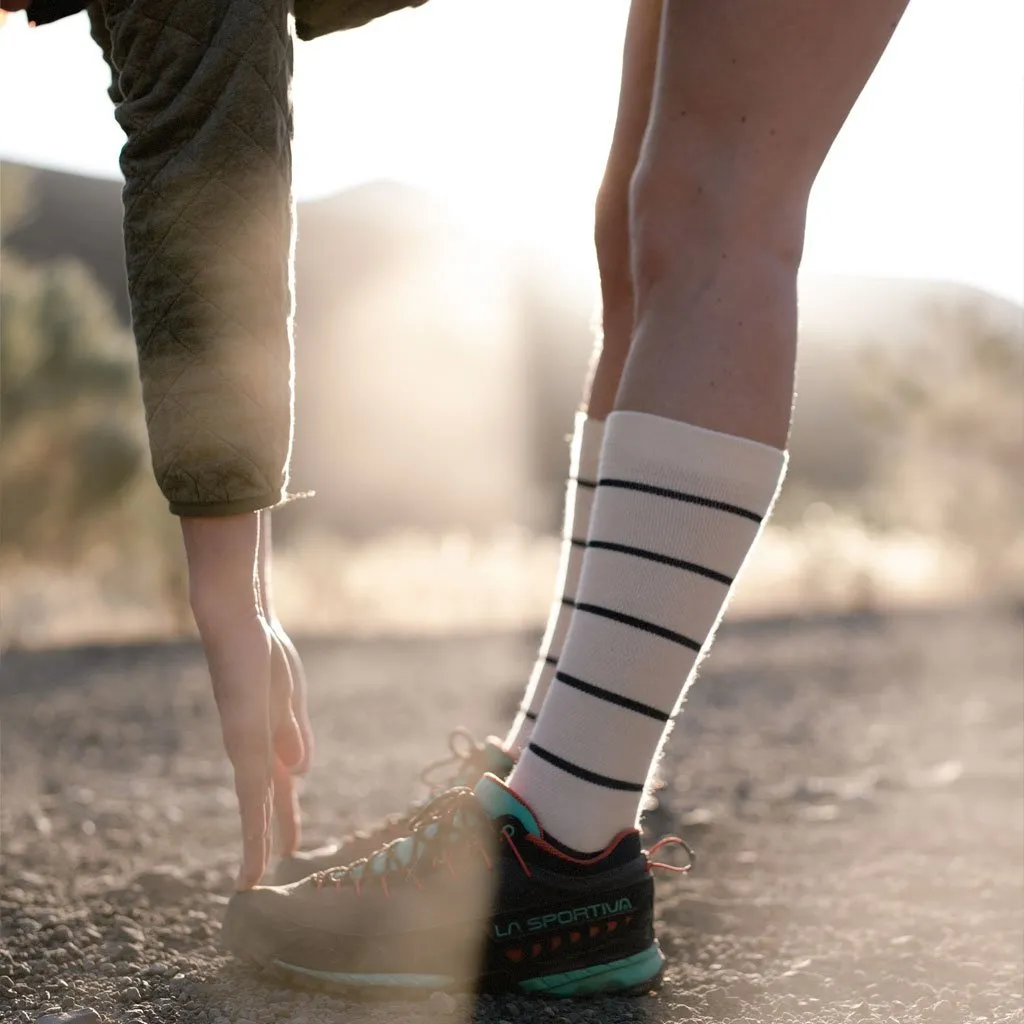 Pinstripe Compression Sock - Ultralight