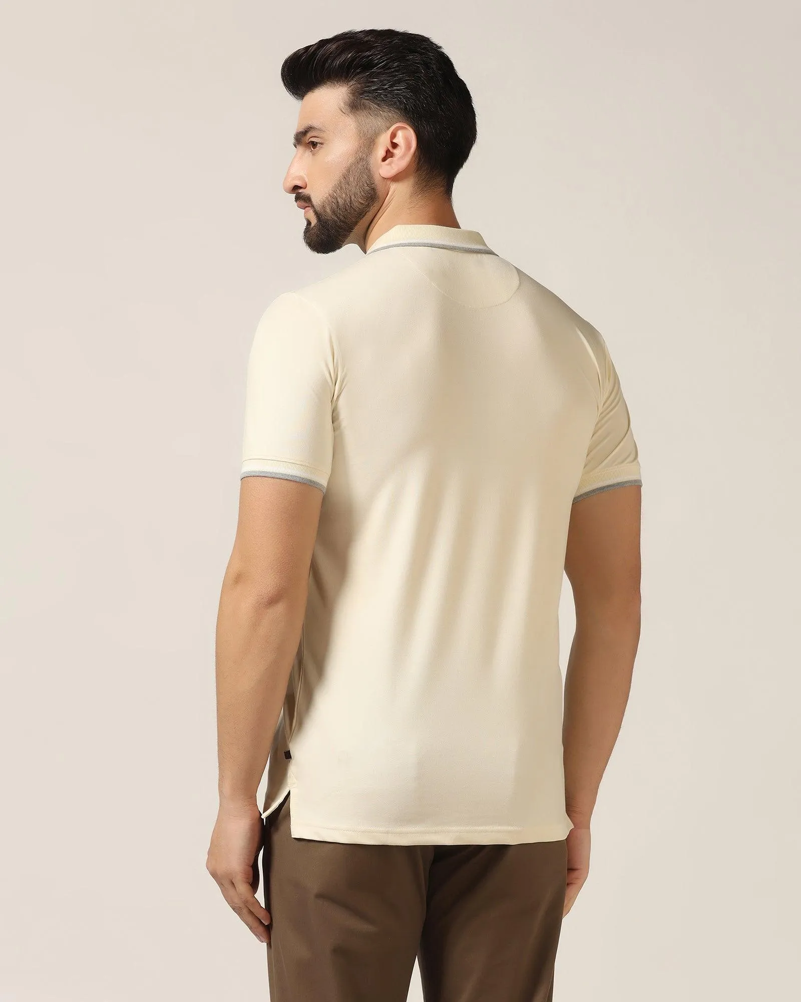 Polo Light Yellow Solid T-Shirt - Walter