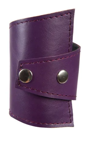 Purple Leather Bracelet