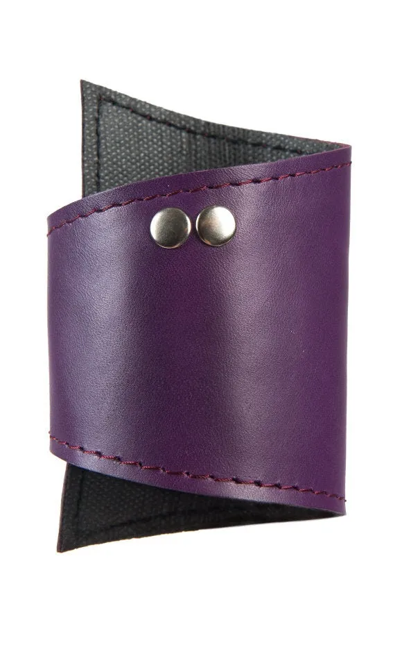 Purple Leather Bracelet