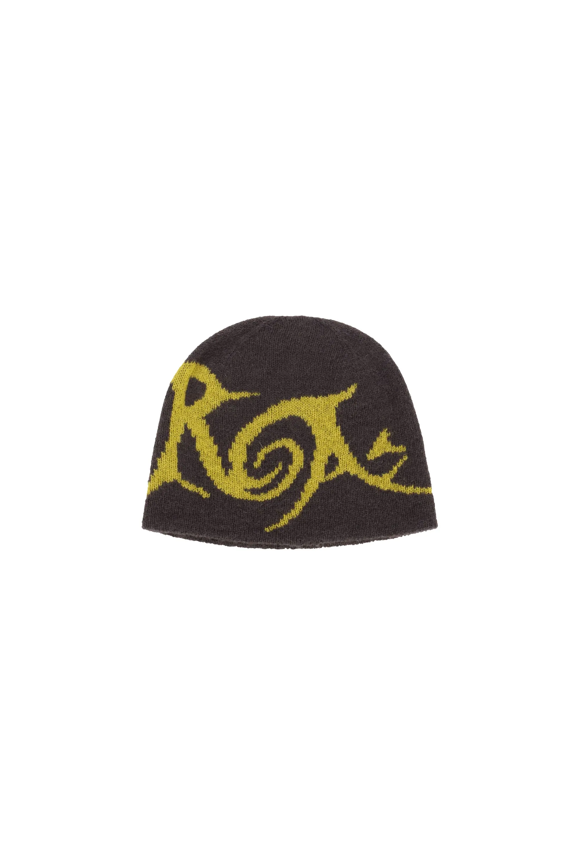 ROA - GRAPHIC BEANIE BROWN YELLOW