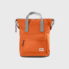 Roka London Bantry B Recycled Nylon Backpack Small Burnt Orange