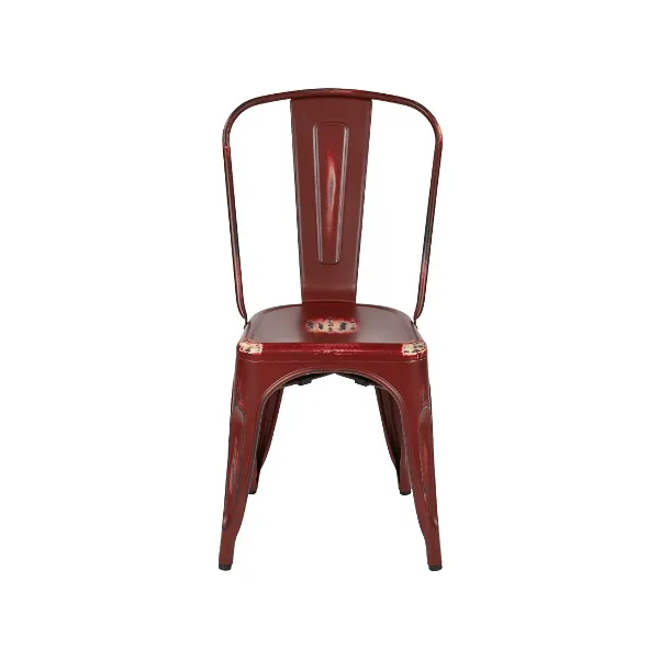 Rusty Barn Red Finish Tolix Chair