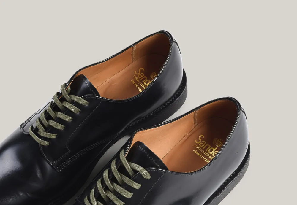 SANDERS MILITARY DERBY SHOE - BLACK