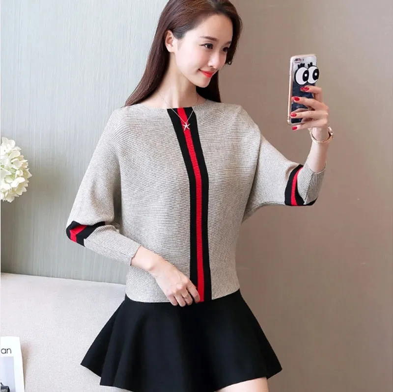 Short Chic Knitting Jumper Women Sweaters Tops