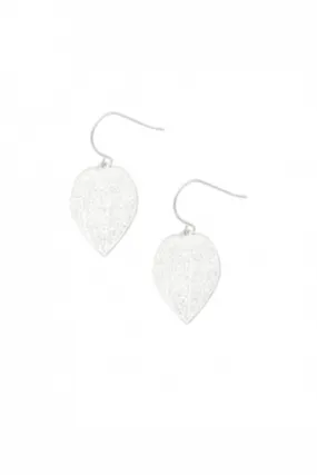 Silver Mini Leaf Lace Earrings