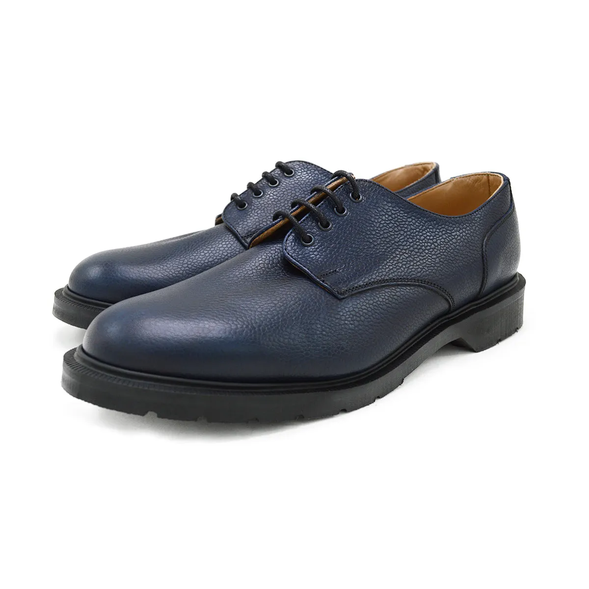 SOLOVAIR Premium Gibson Shoe -Navy Scotch Grain