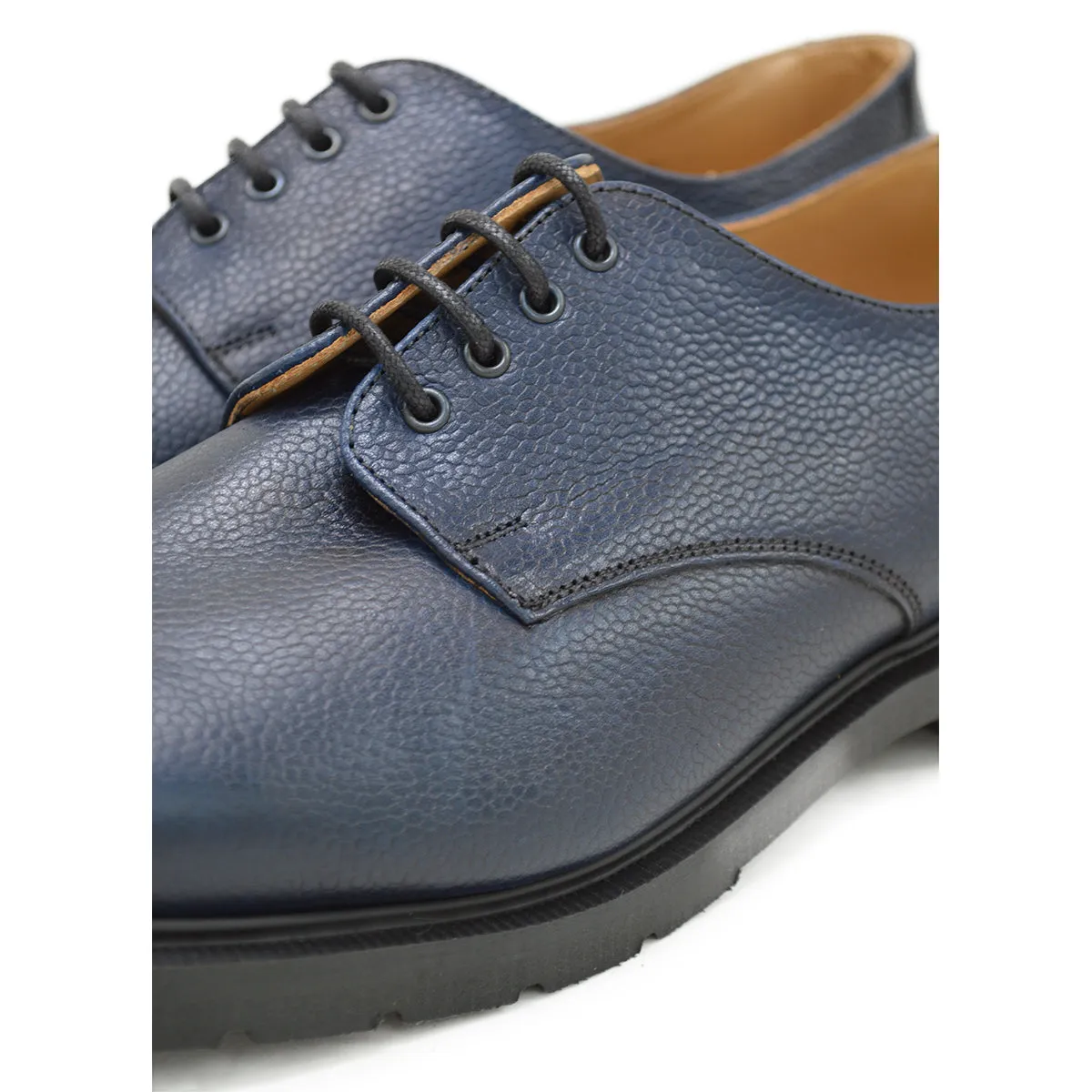 SOLOVAIR Premium Gibson Shoe -Navy Scotch Grain