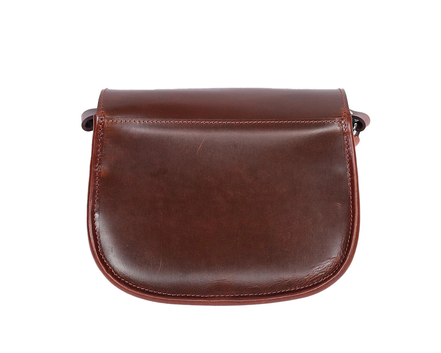 Sophisticated Style on the Go: Brown Designer Leather Sling Bag. Art: BG-1461