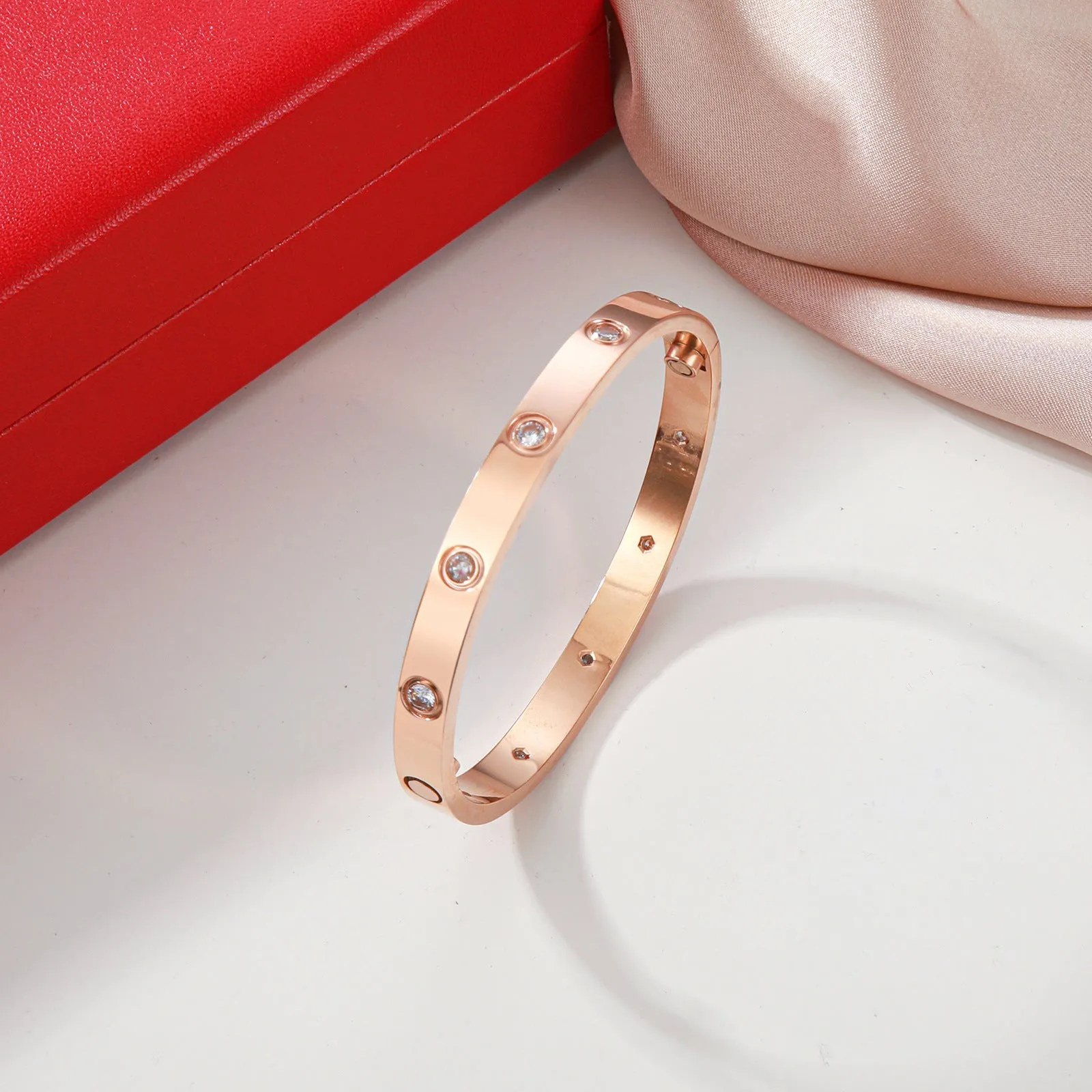 Studded Sparkling Stones All Around Bangle