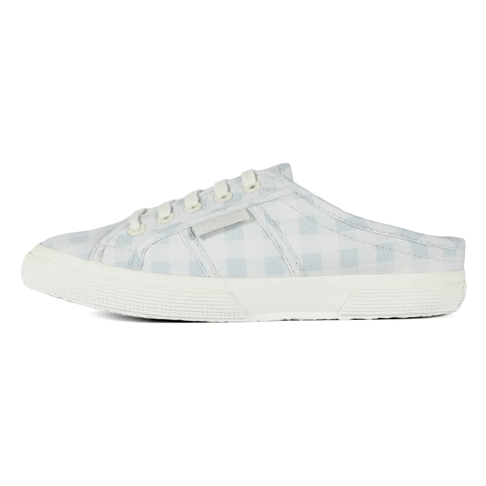 Superga X Drea Chong 2345 Mule Print Blue Check