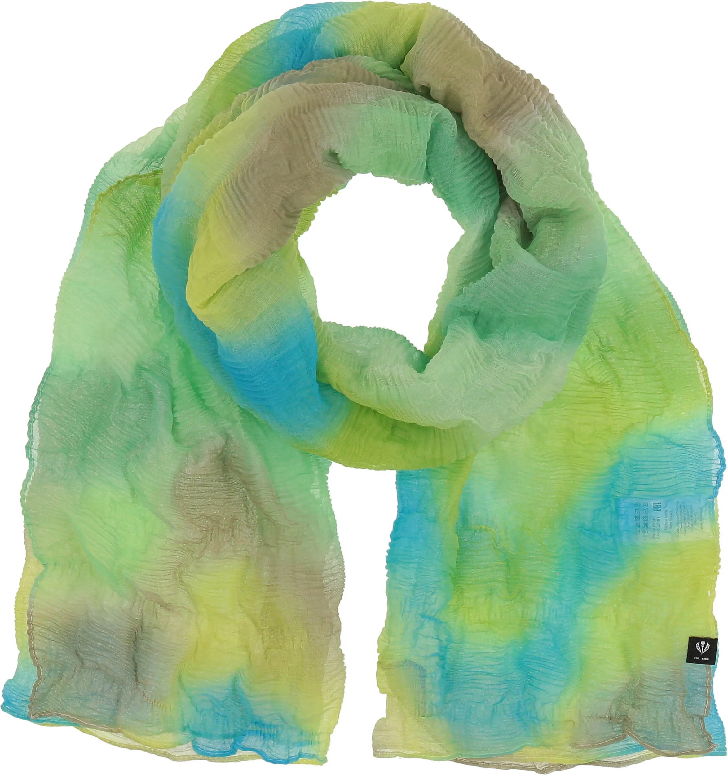 Sustainability Edition Misty color Plissé Scarf