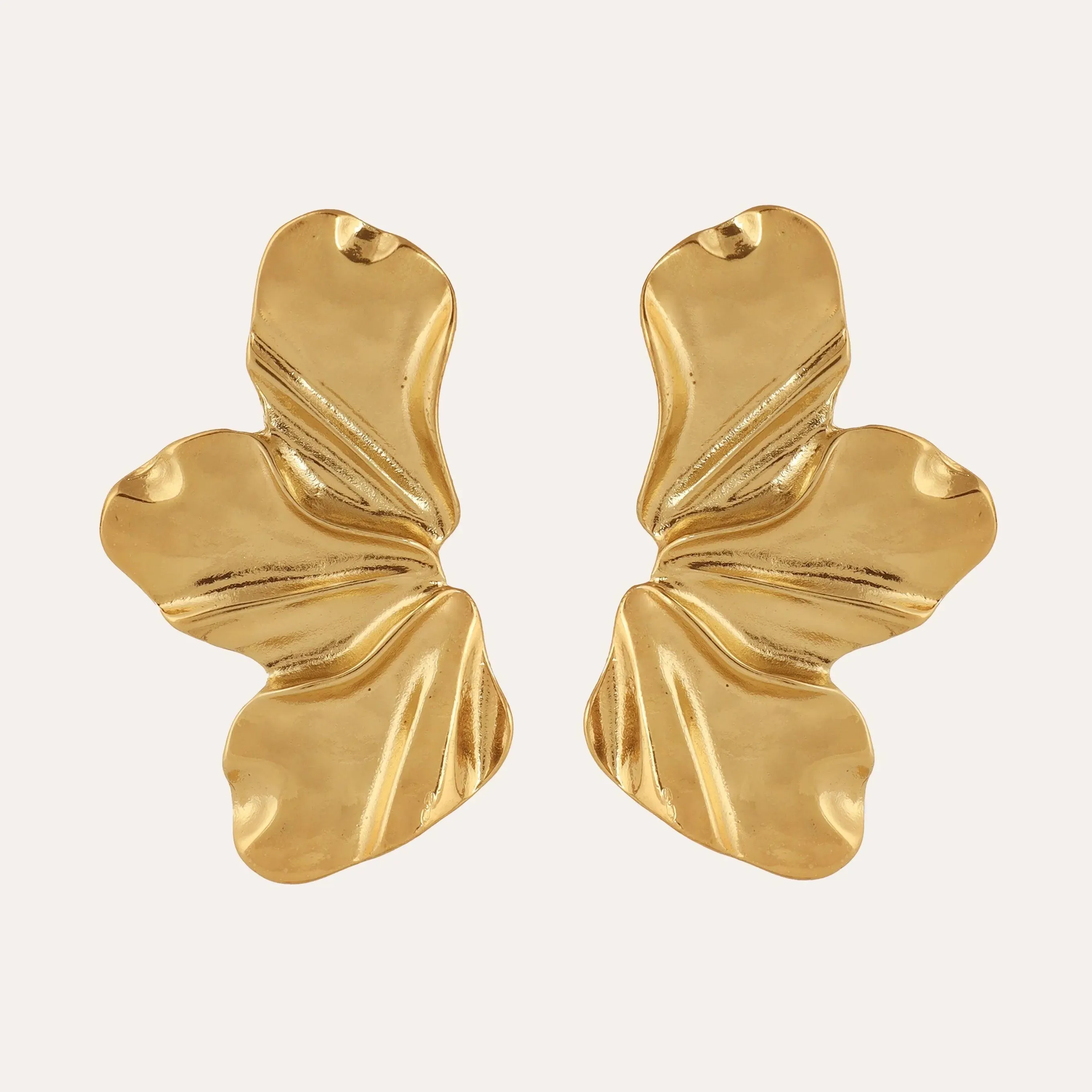 TFC Bling Blossom Gold Plated Stud Earrings