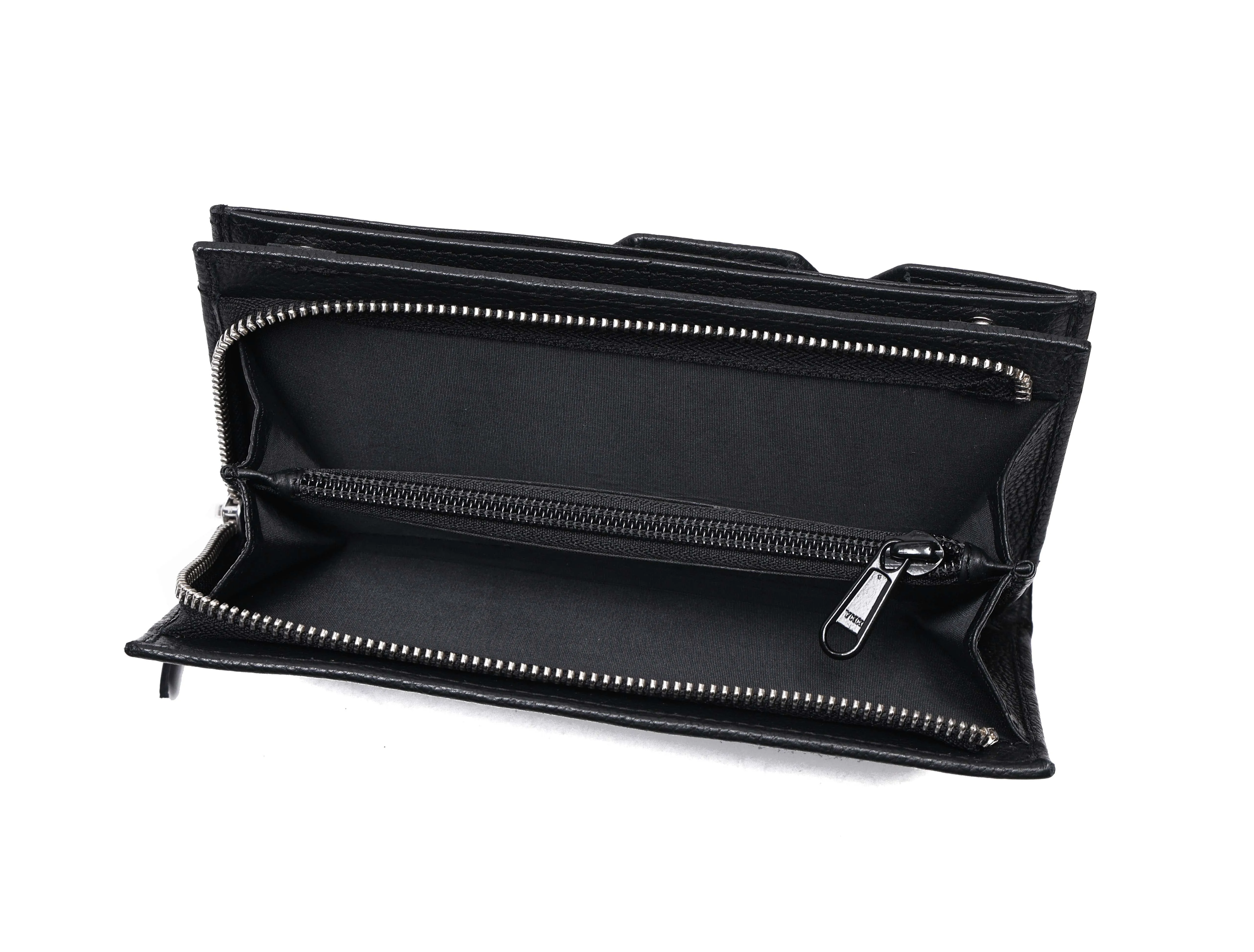 Timeless Elegance: Black Leather Clutch for Effortless Style. Art: BG-1603