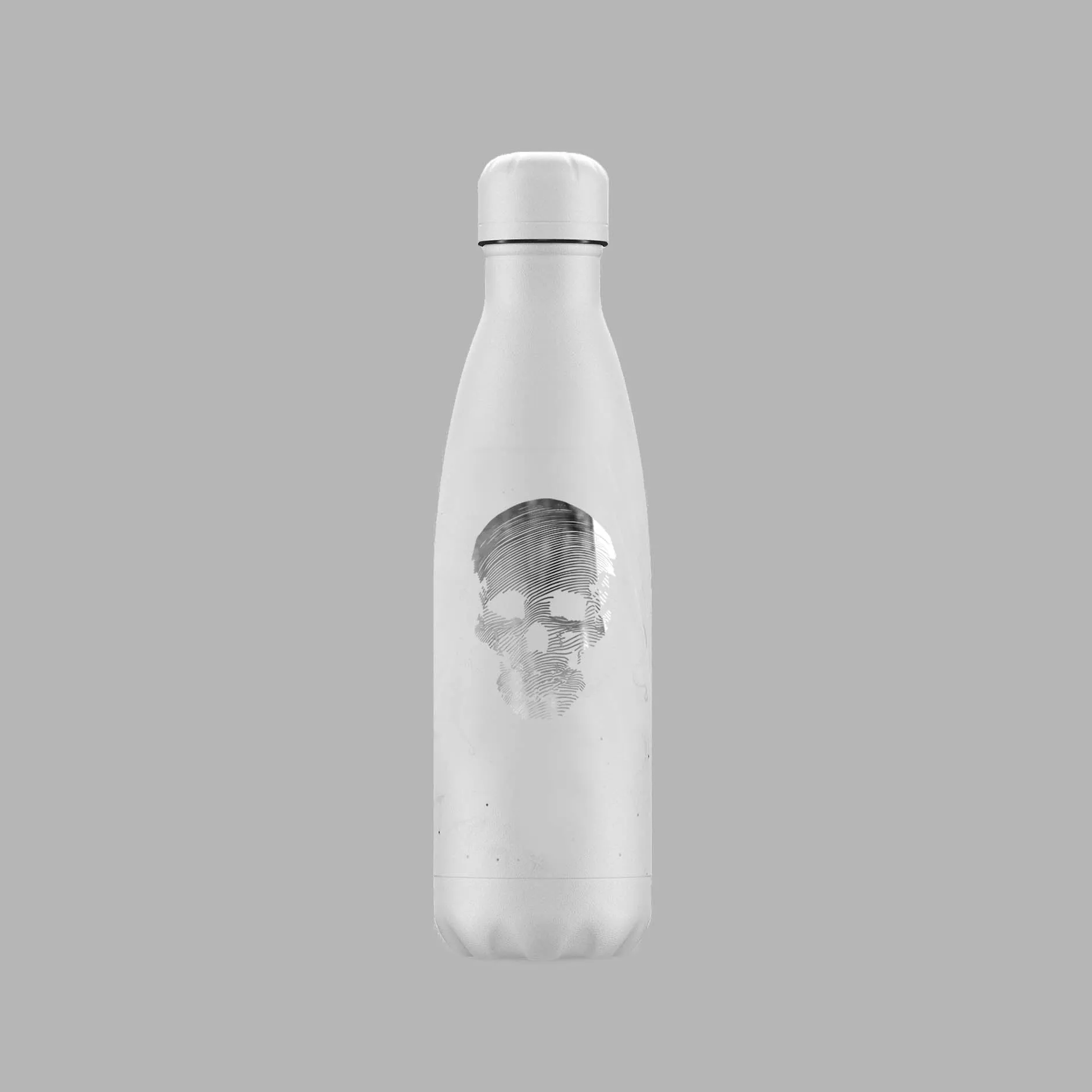 Whte Skull Water Bottle