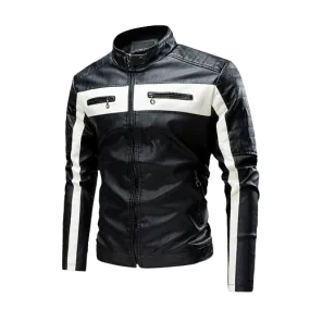 Winter new leather jacket for men's