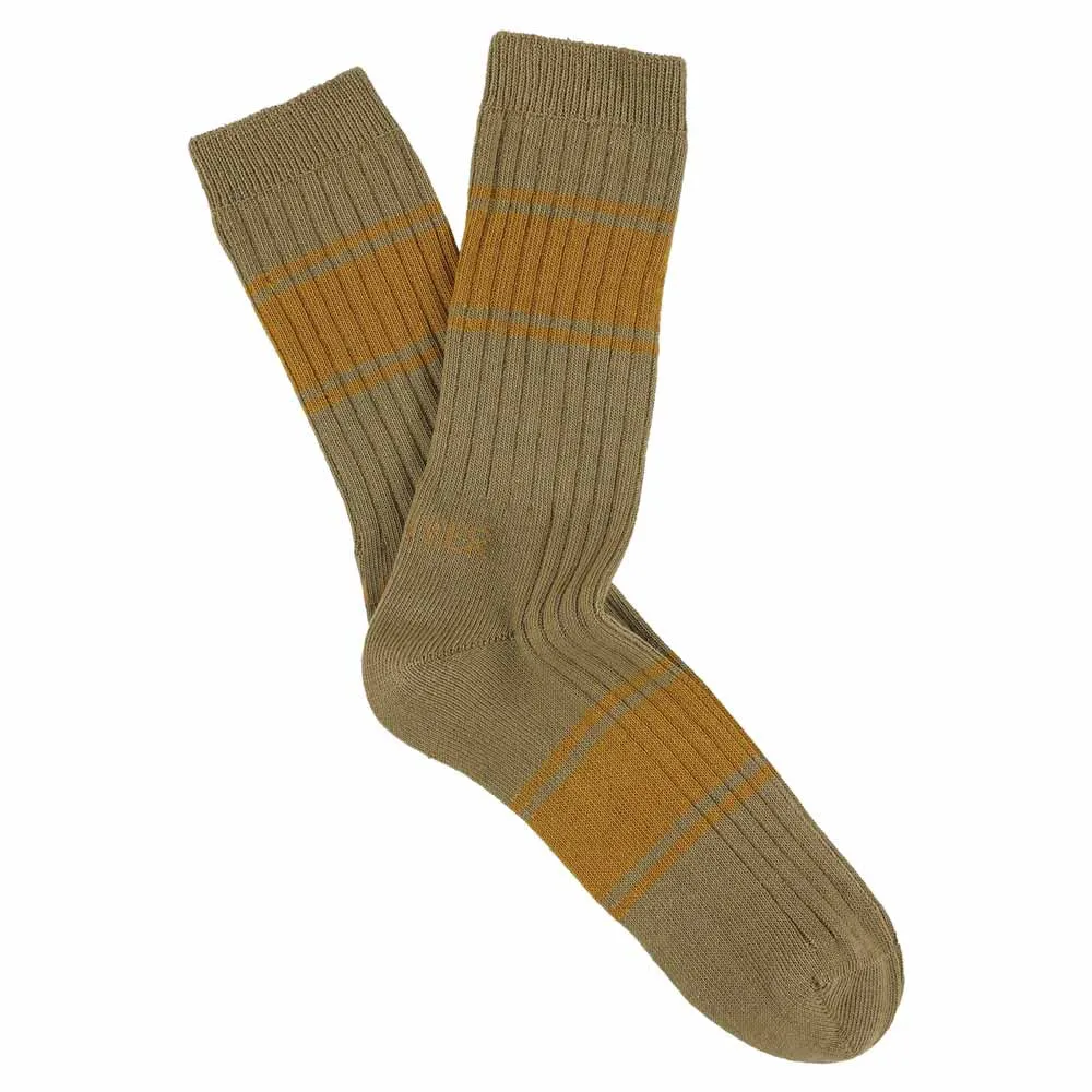 Women Logo Stripe - Grey / Yellow